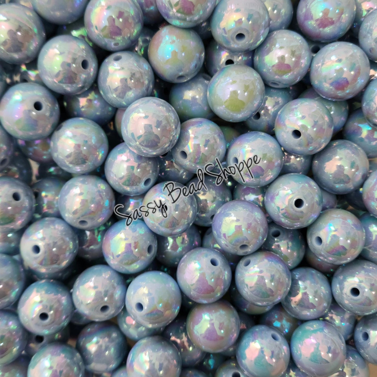 20MM Baby Blue AB Beads