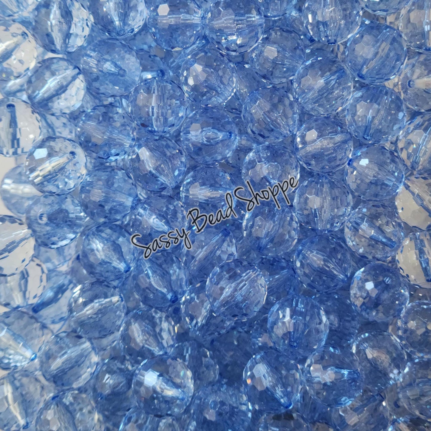 20MM Denim Disco Beads - Sassy Bead Shoppe