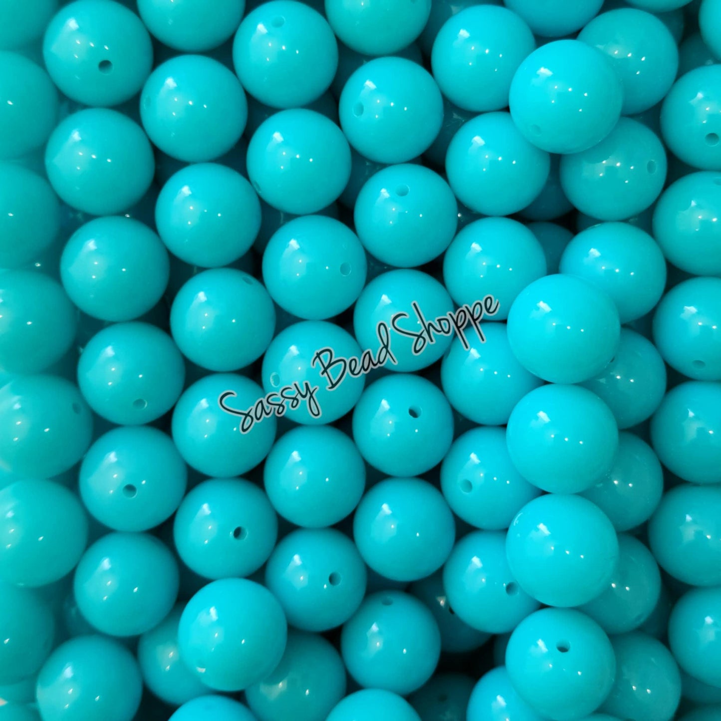 20MM Caribbean Blue Beads