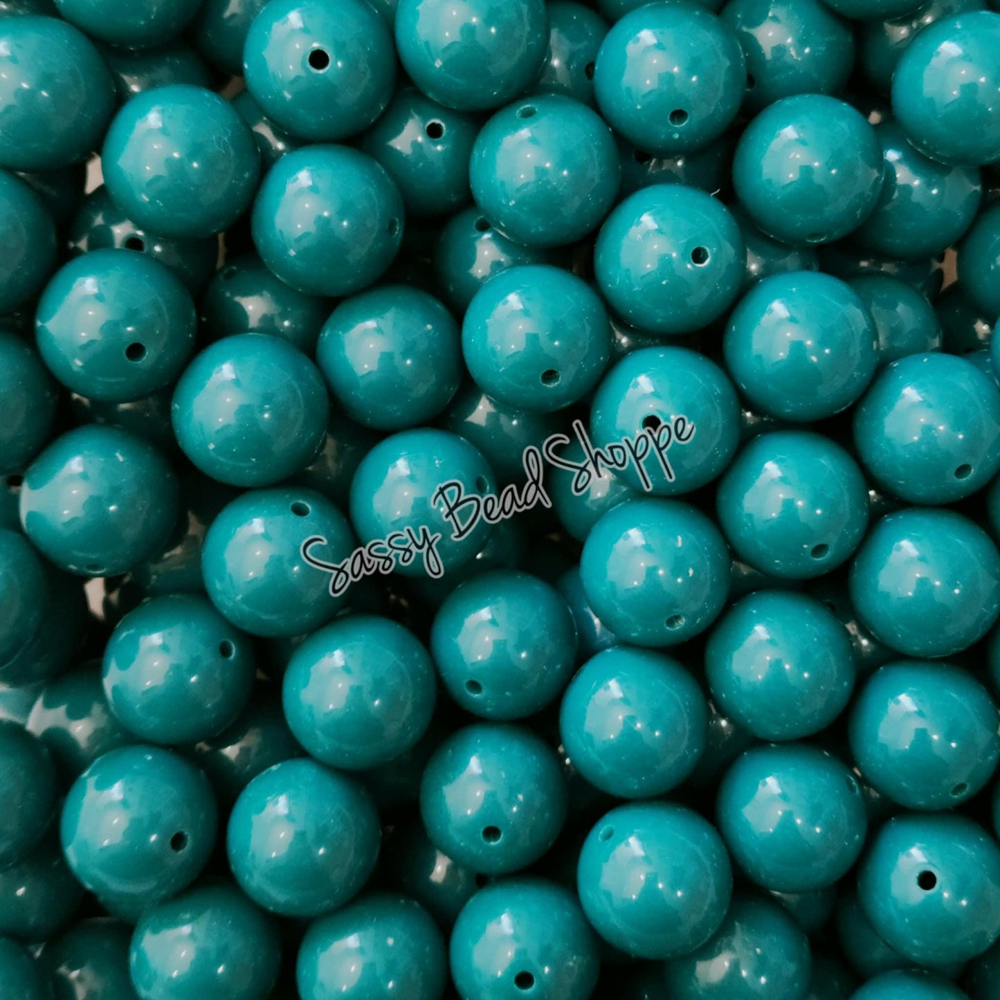 20MM Dark Peacock Beads - Sassy Bead Shoppe