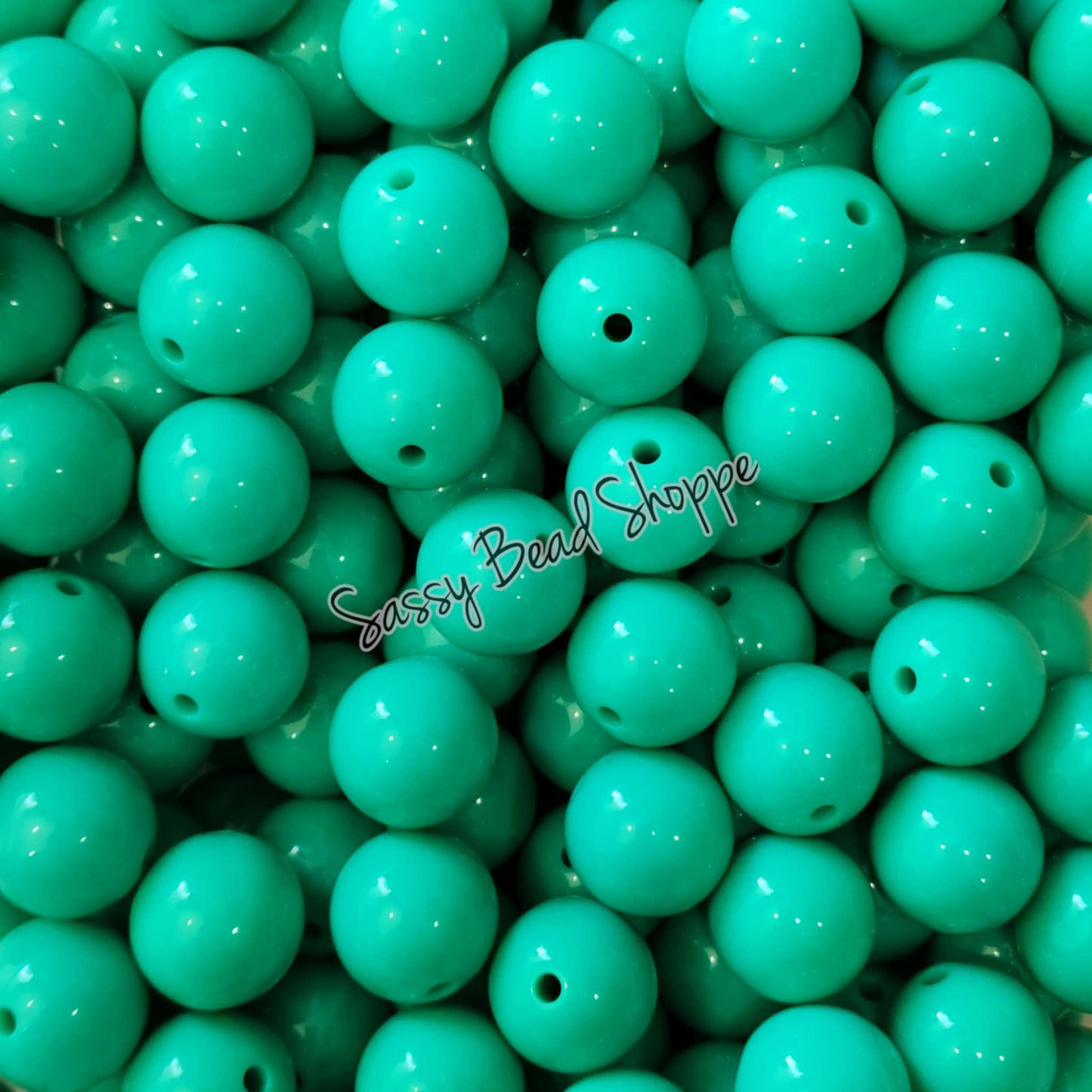 20MM Teal Beads - Sassy Bead Shoppe