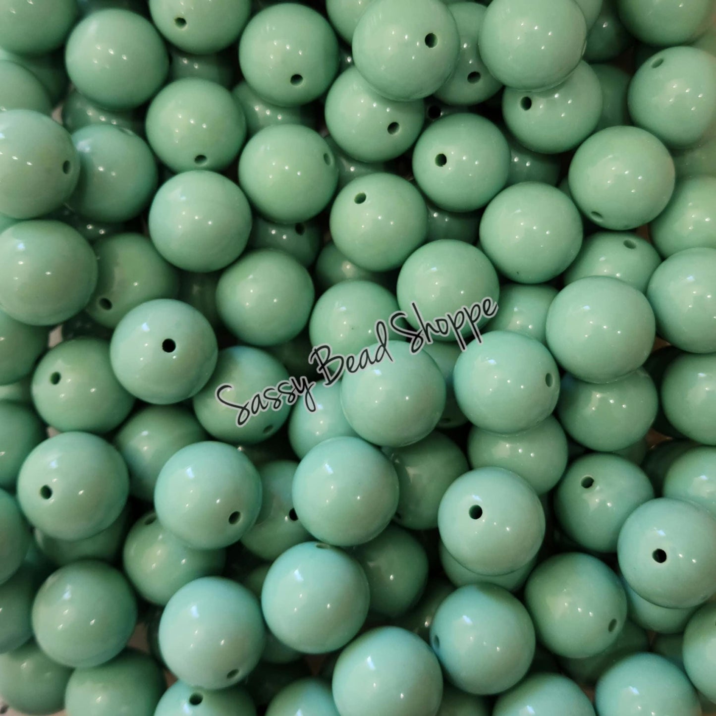 20MM Seafoam Beads - Sassy Bead Shoppe