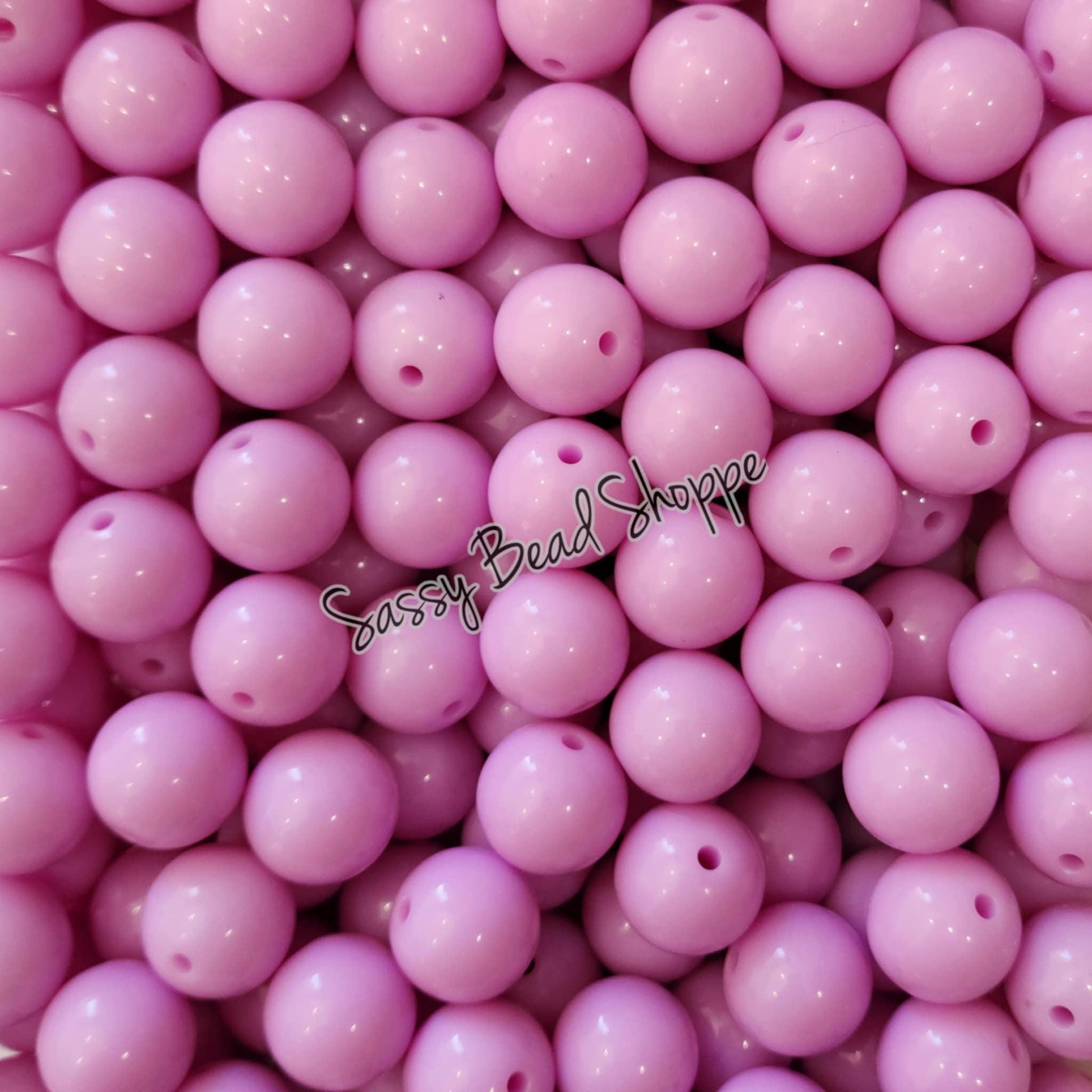 20MM Lilac Beads - Sassy Bead Shoppe