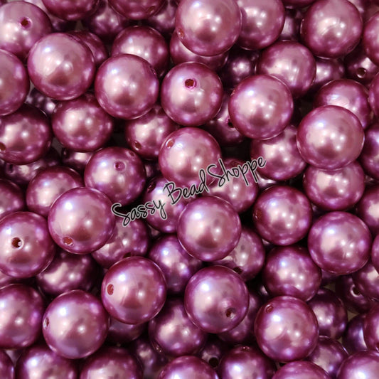 20MM Lilac Pearl Beads - Sassy Bead Shoppe