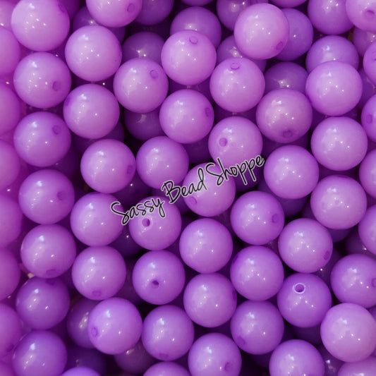 20MM Purple Jelly Beads - Sassy Bead Shoppe