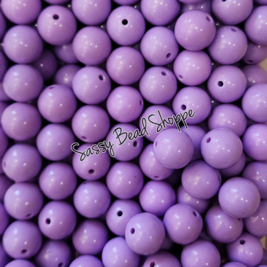 20MM Dark Lavender Beads - Sassy Bead Shoppe