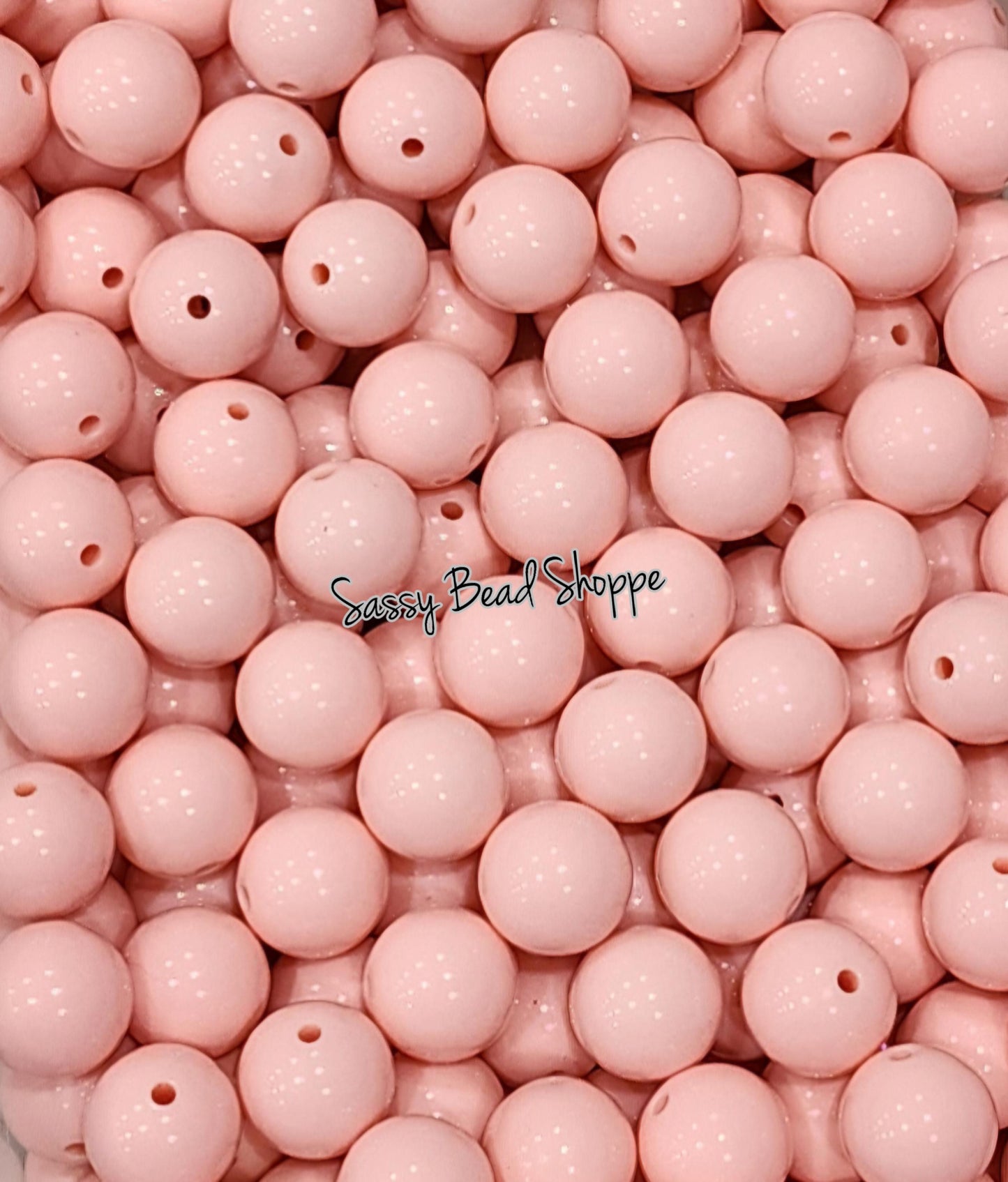 20MM Cotton Candy Pink Beads