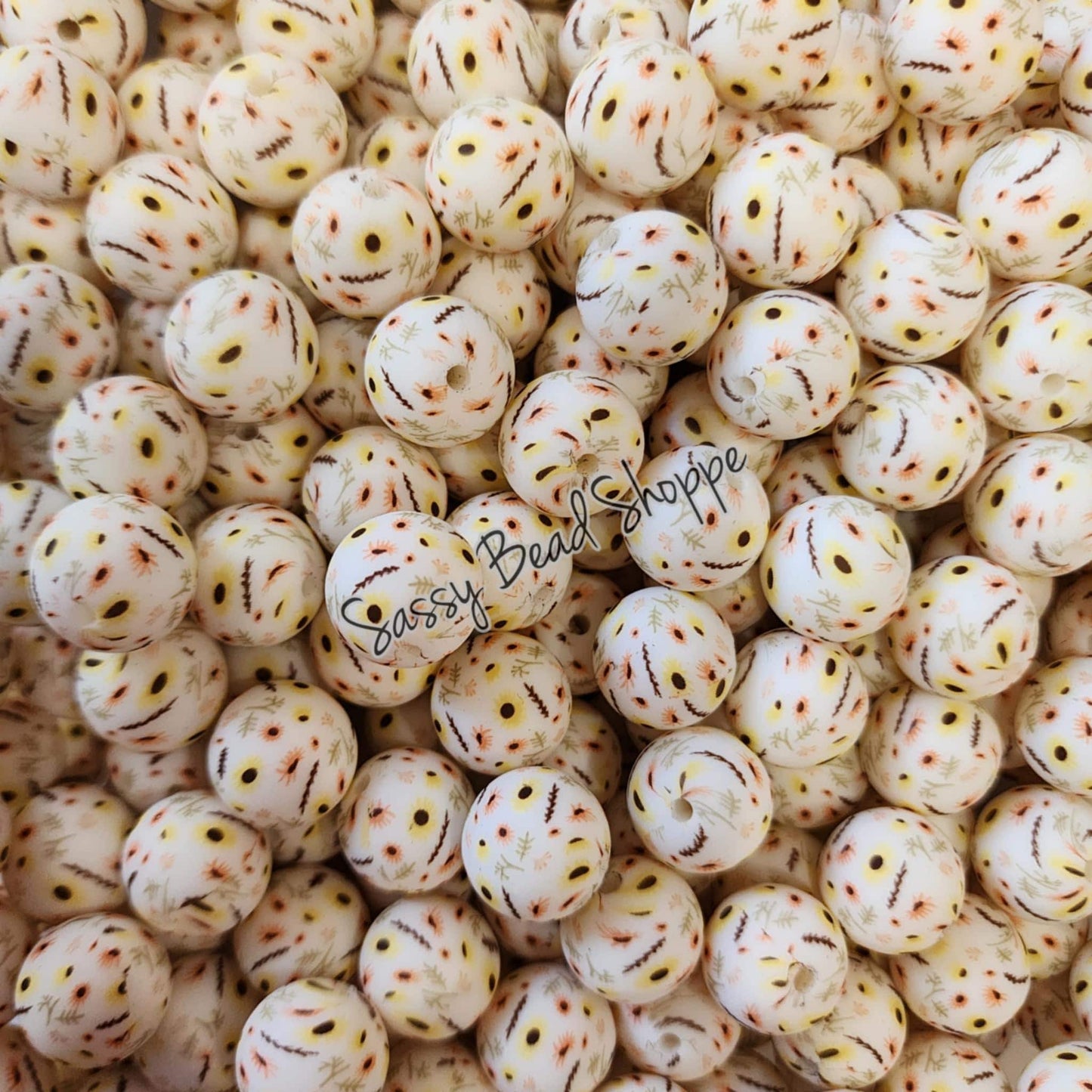 15mm Petite Flower Silicone Beads - Sassy Bead Shoppe