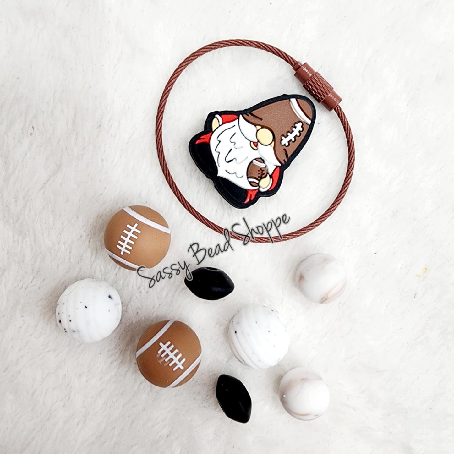 Football Fanatic Tumbler Charm Kit - Sassy Bead Shoppe