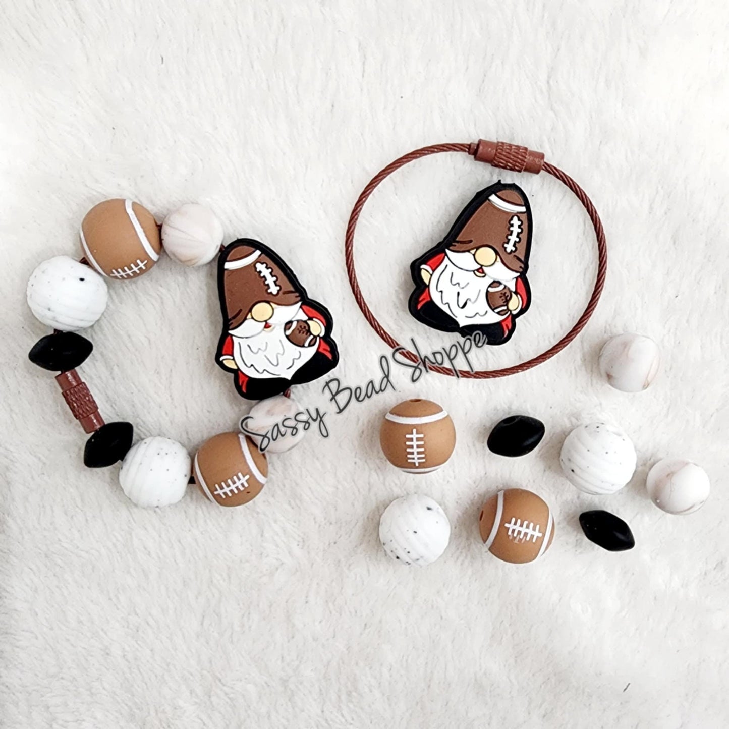 Football Fanatic Tumbler Charm Kit - Sassy Bead Shoppe