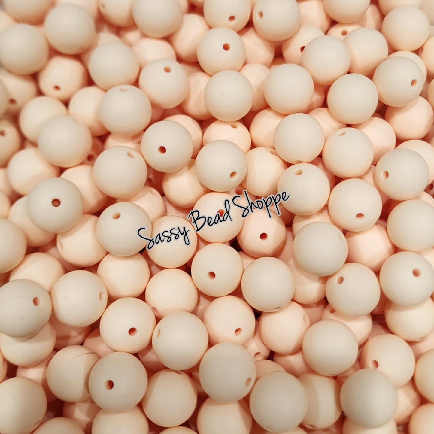 Sassy Bead Shoppe
15mm Vanilla Silicone Beads