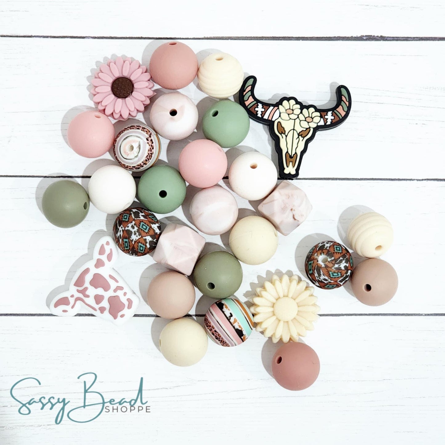 Sassy Bead Shoppe
Rustic Girl Silicone Bead Mix 28 count