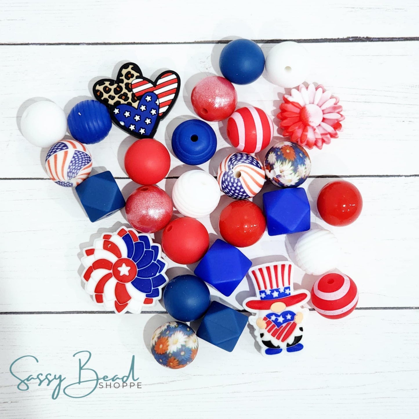 Sassy Bead Shoppe
Uncle Sam Silicone Bead Mix 28 count