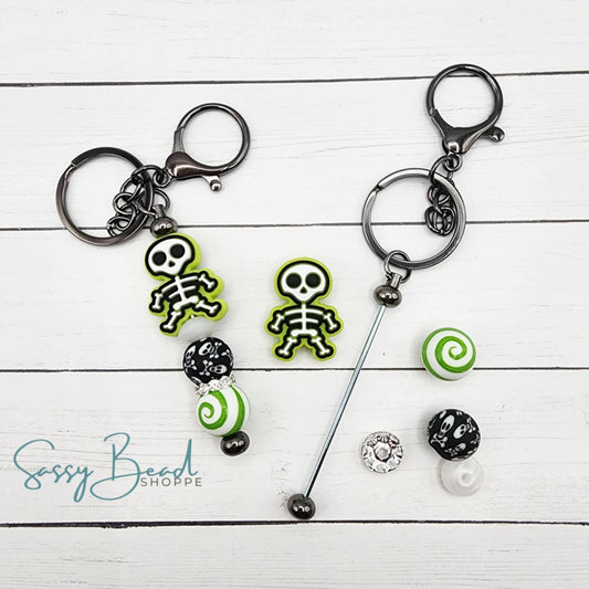 What your kit will come with. Completed keychain is for reference only