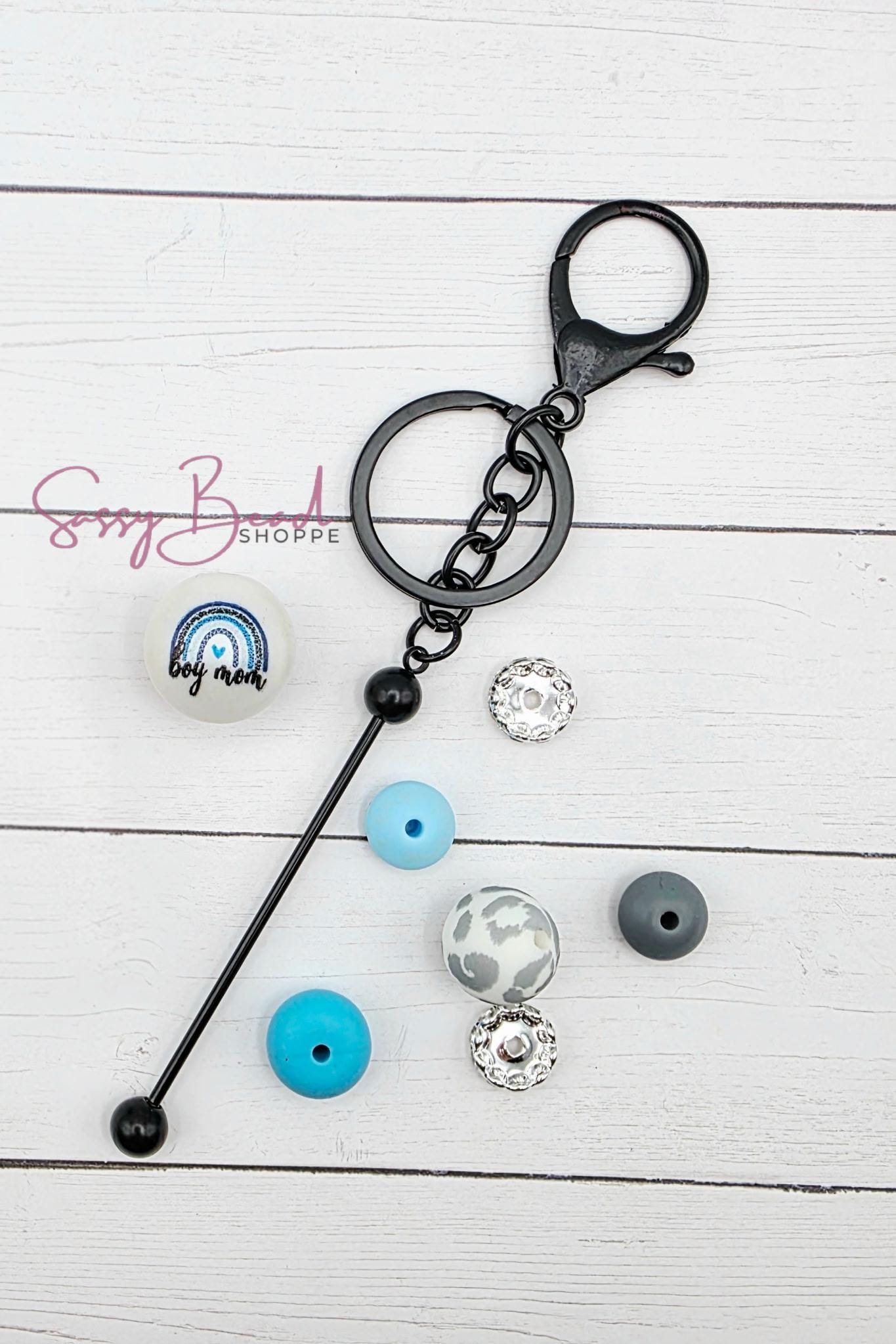 Boy Mom Life Keychain Kit