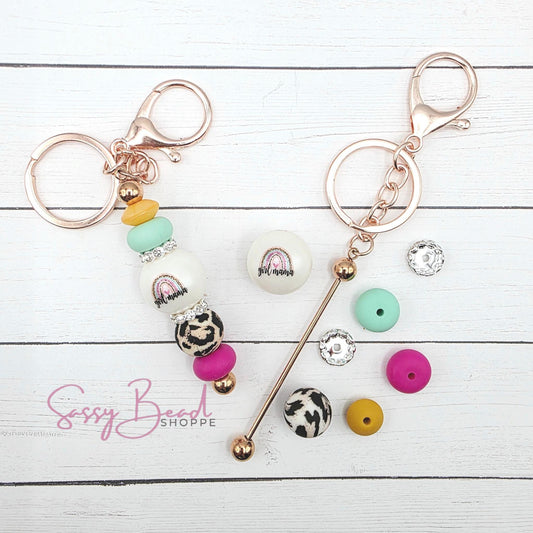 Girl Mom Life Keychain Kit
