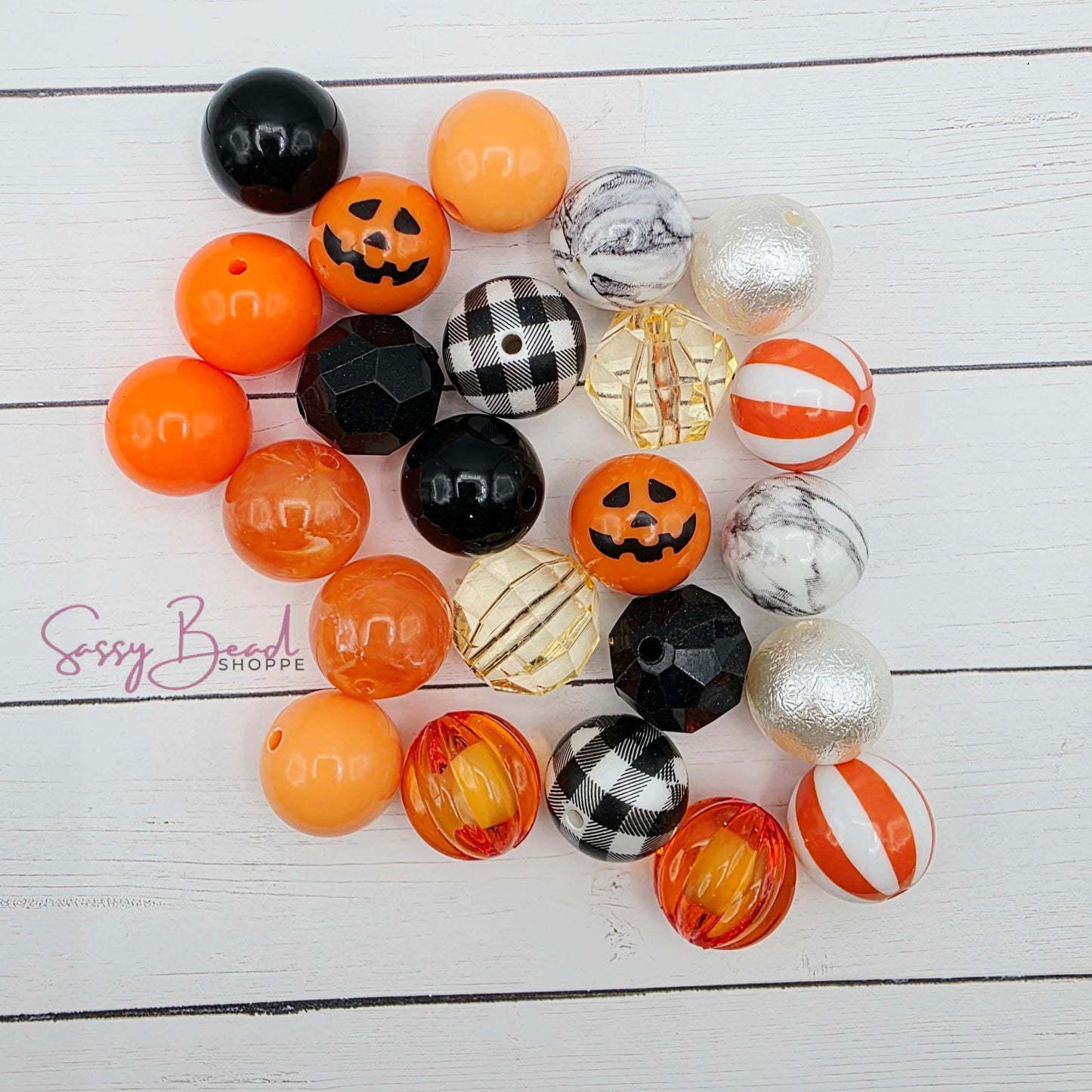 Jack-O-Lantern Bead Mix