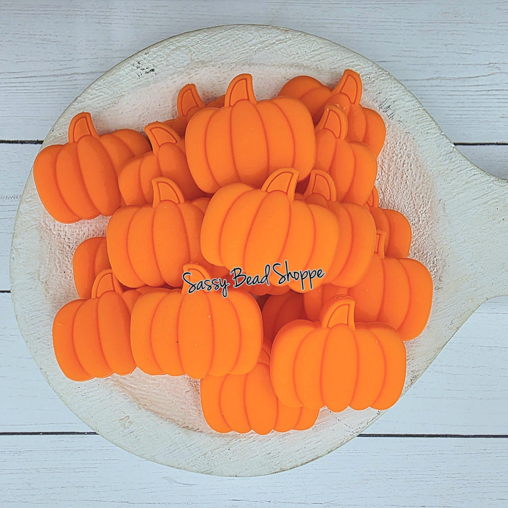 Orange Pumpkin Silicone Beads, Pumpkin Shaped Silicone Beads Beads, Fall Beads, Thanksgiving Silicone Beads, Focal Silicone Beads
