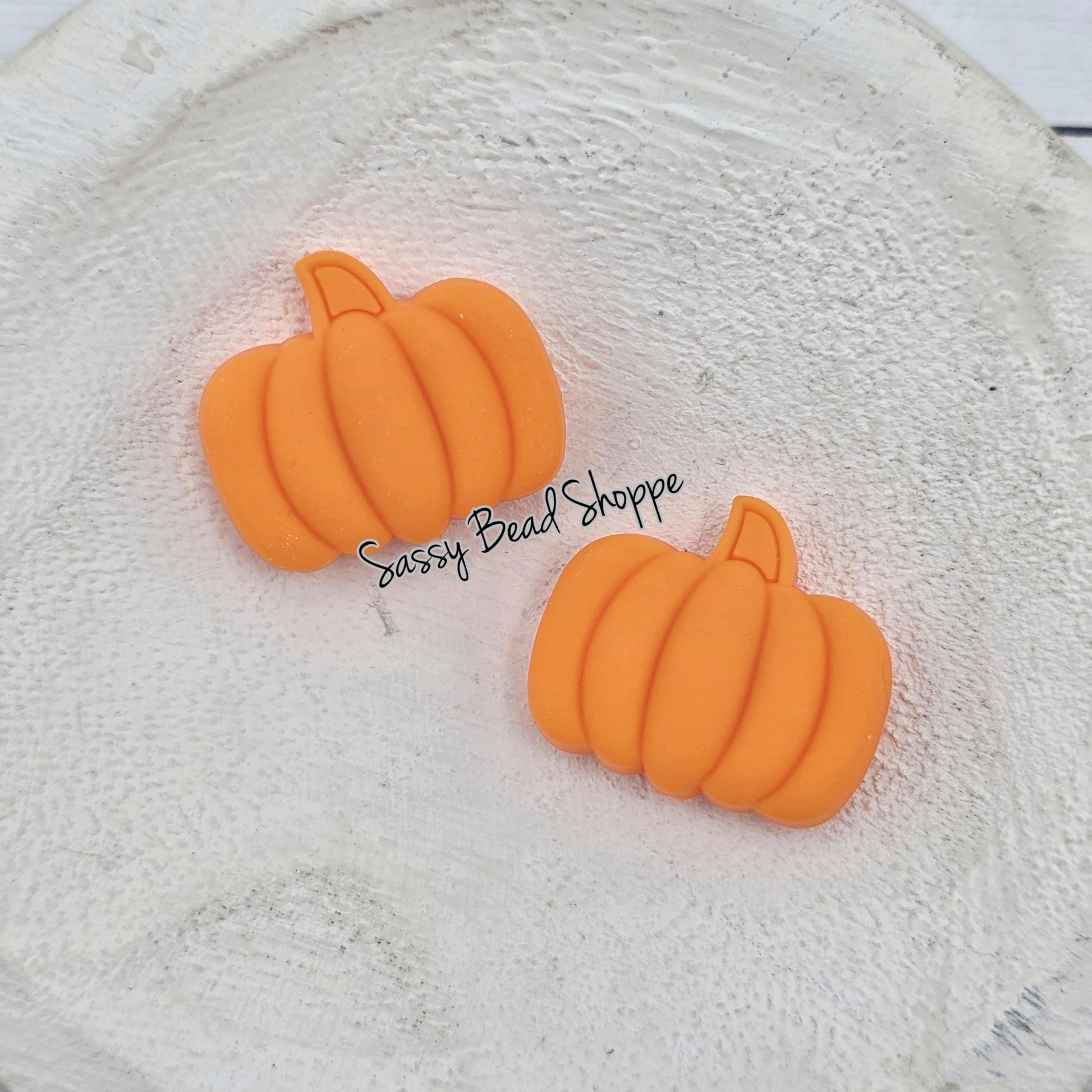 Orange Pumpkin Silicone Beads, Pumpkin Shaped Silicone Beads Beads, Fall Beads, Thanksgiving Silicone Beads, Focal Silicone Beads