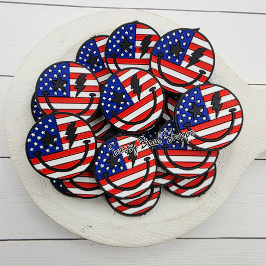 Smile USA Silicone Focal Bead, 1–3 Count for DIY Jewelry and Crafts