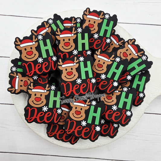 Oh Deer Silicone Focal Bead, 1–3 Count for DIY Pens and Badge Reels