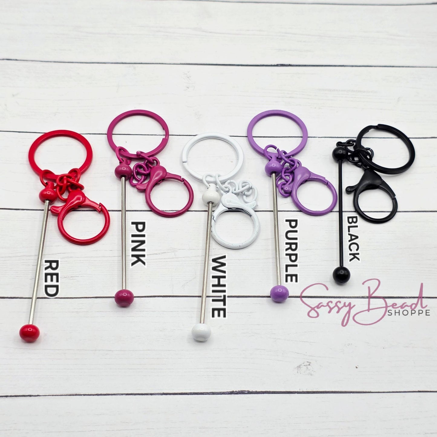 Beadable Keychains Plated