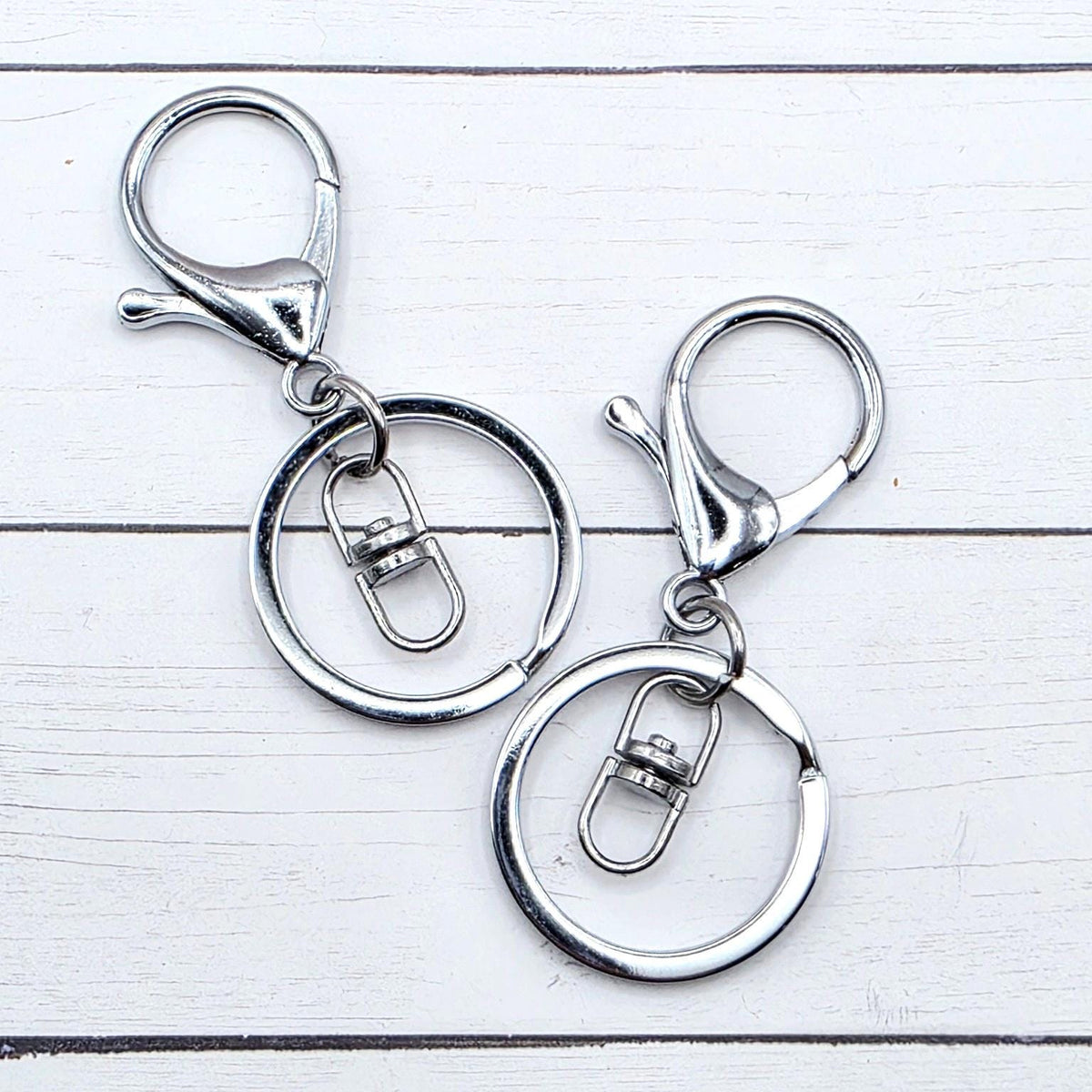 Silver Swivel Keychain with Lobster Clasp (Large) 66x30mm
