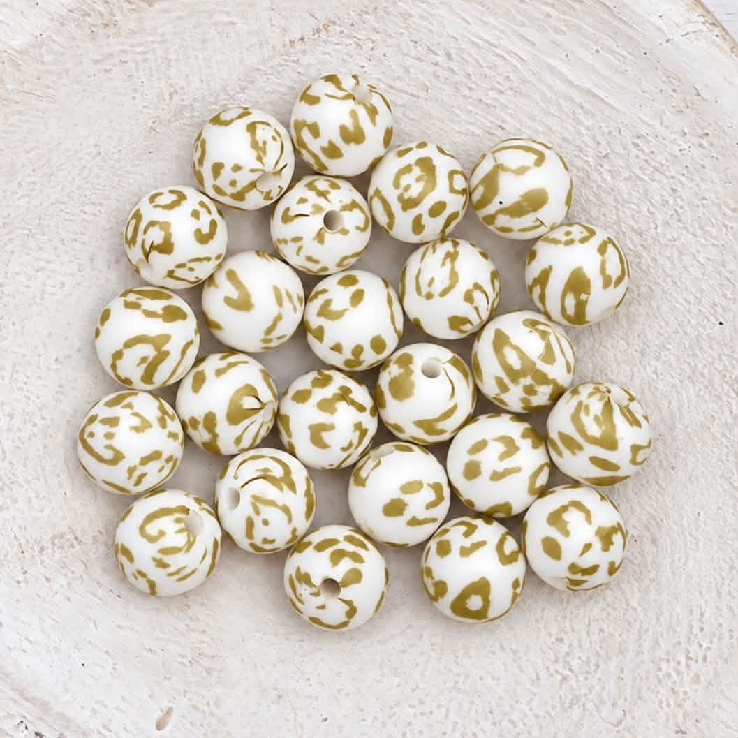 12mm Silicone Print Beads