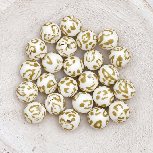 12mm Silicone Print Beads