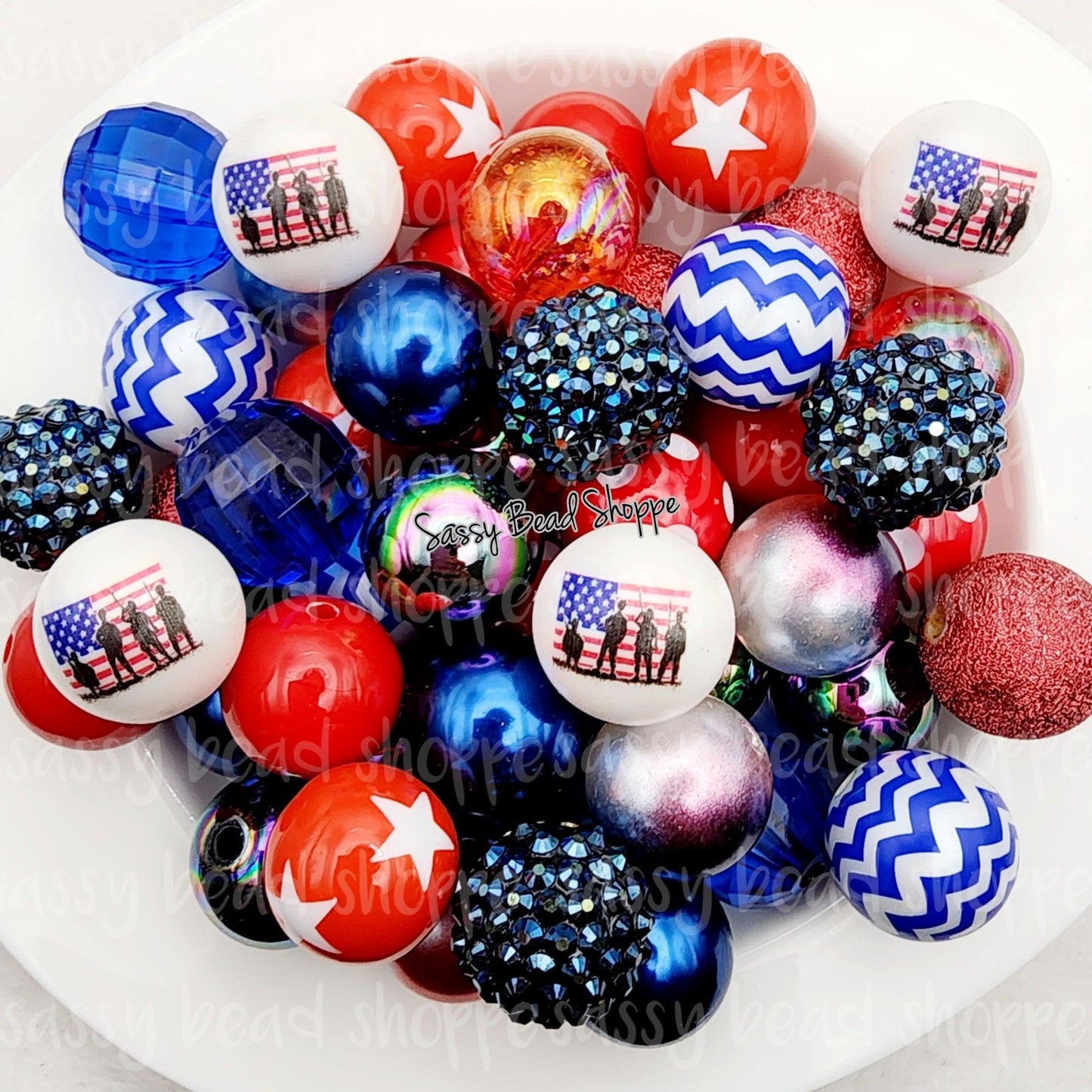 Let Freedom Ring Beads Mix - Sassy Bead Shoppe