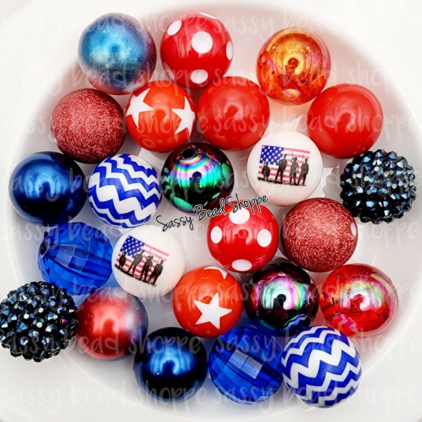 Let Freedom Ring Beads Mix - Sassy Bead Shoppe