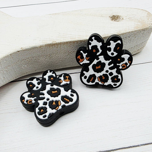 Leopard Paw Focal Beads