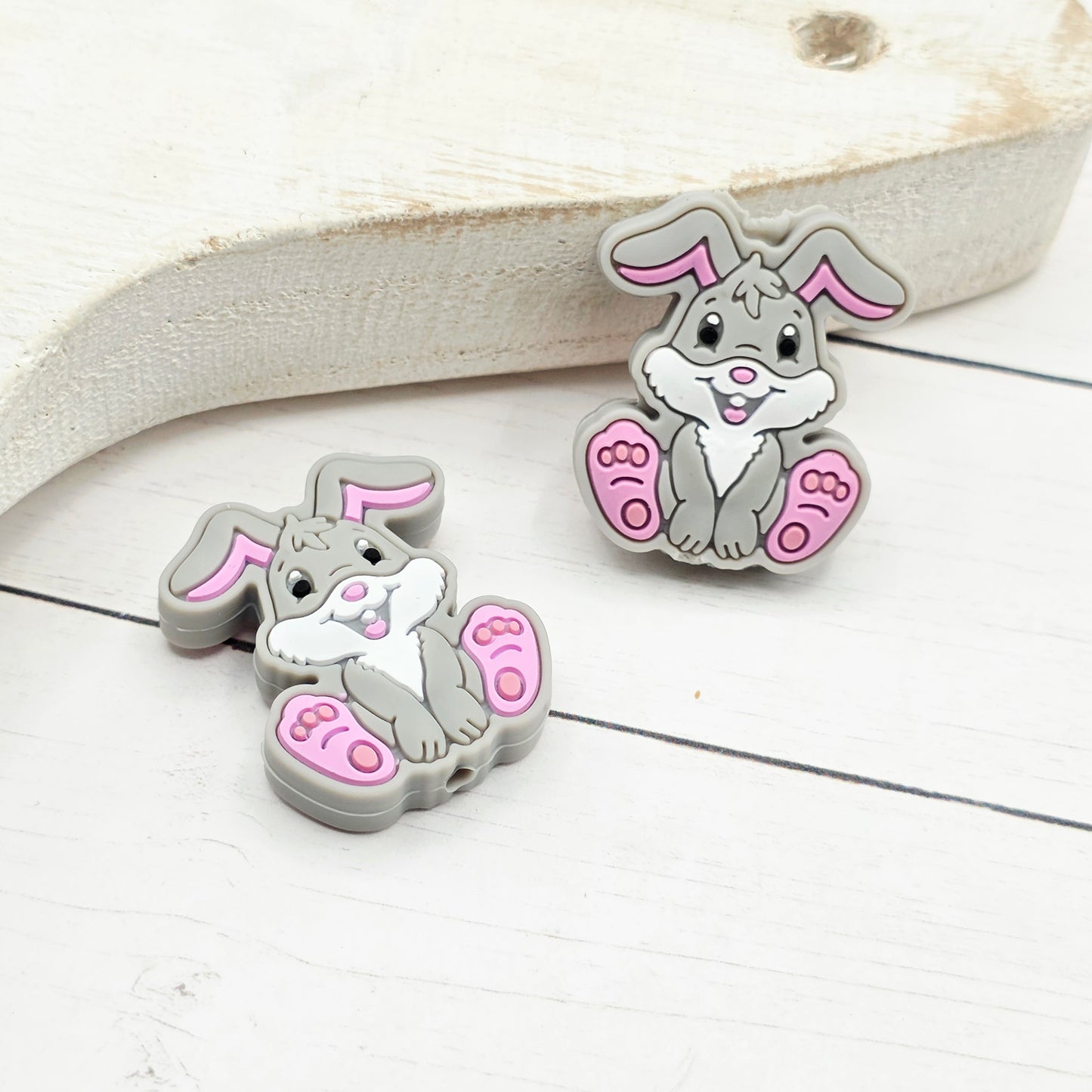 Gray Bunny Beads