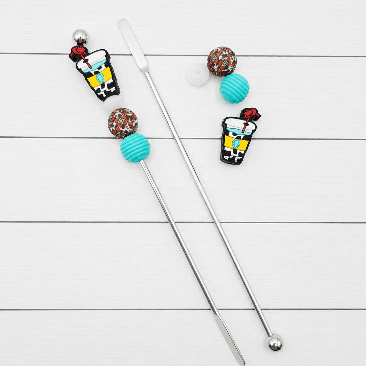 Western Cowgirl Iced Coffee Stir Stick Kit