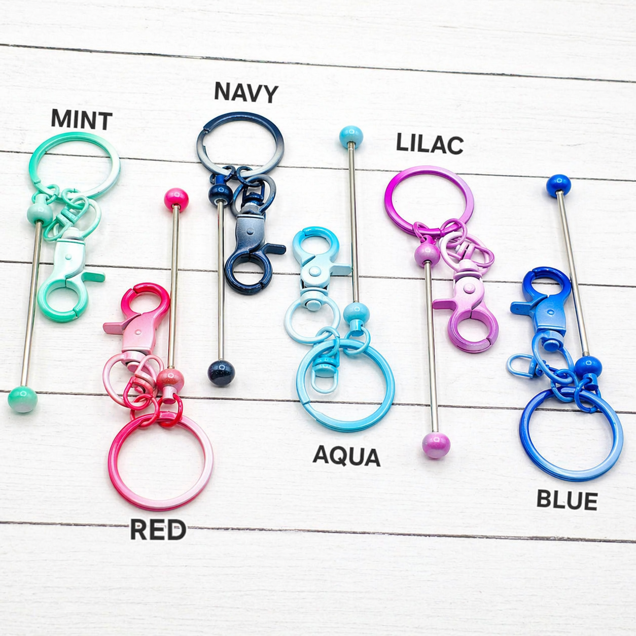 Ombre Beadable Keychains
