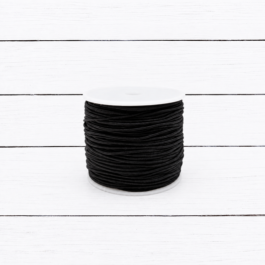 20 Yards Black Elastic Stretch Cord 1mm