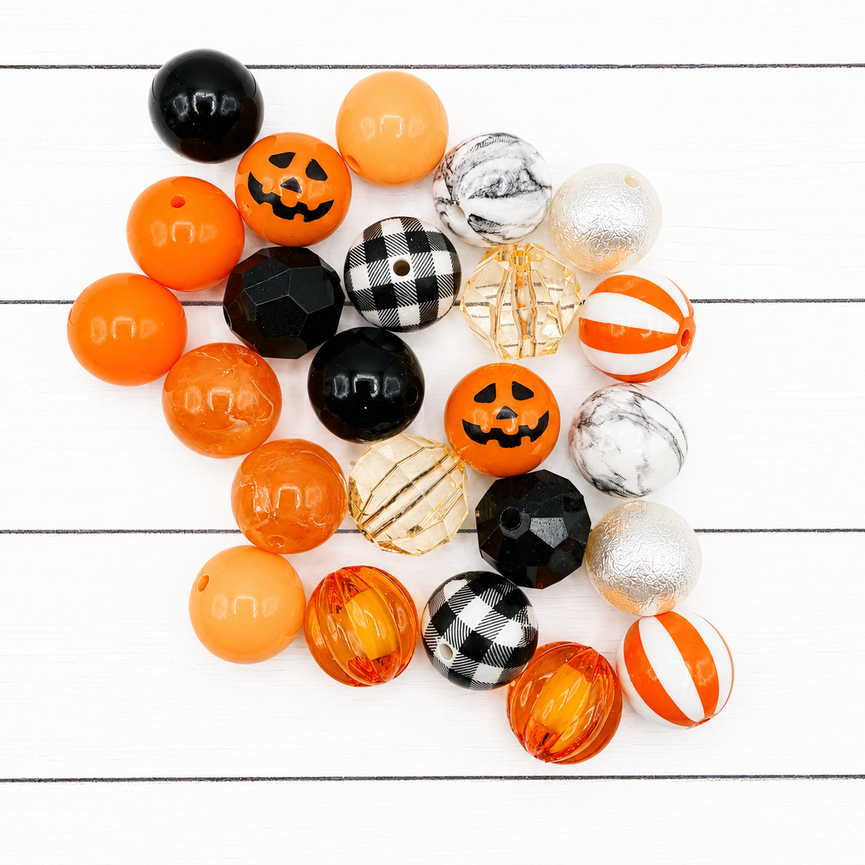Jack-O-Lantern Bead Mix