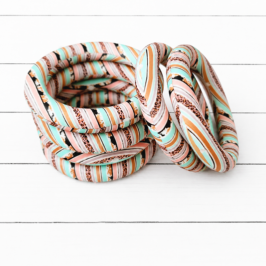 65mm Western Serape Print Silicone Ring