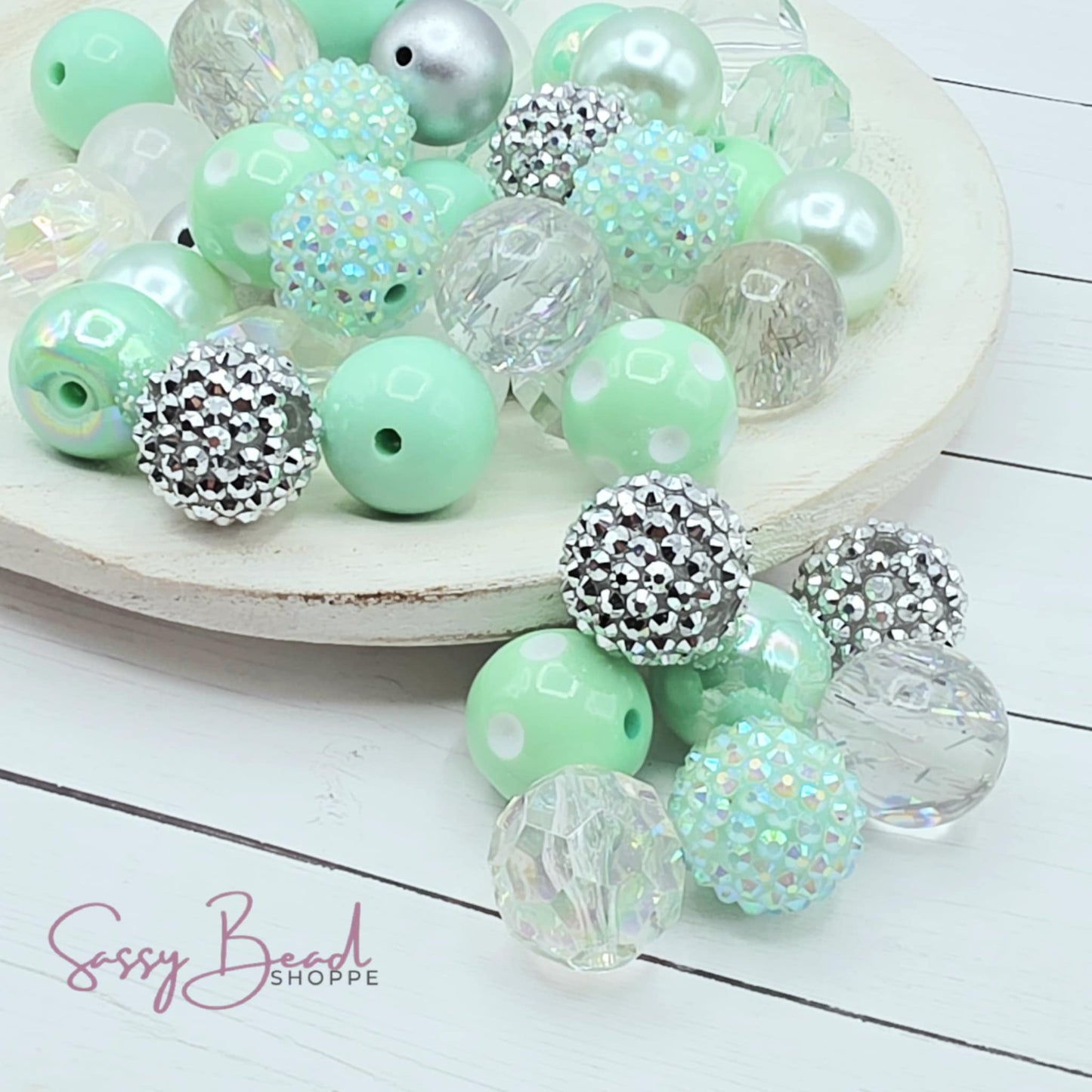 Crazy About Mint Bead Mix