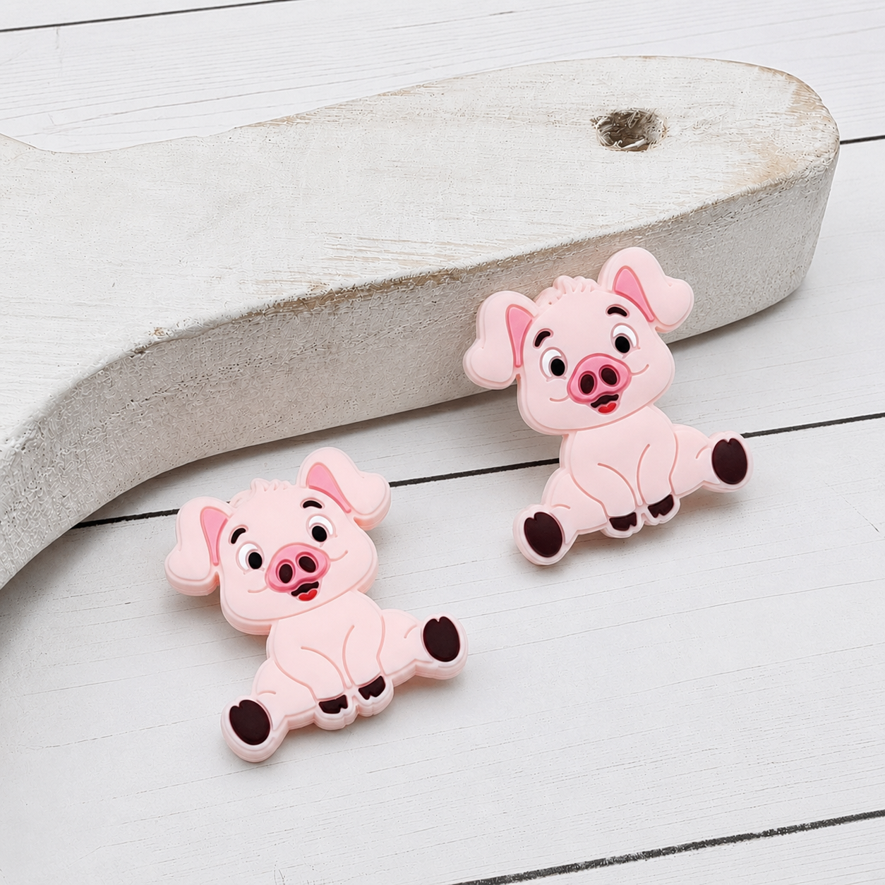 Pink Pig Bead
