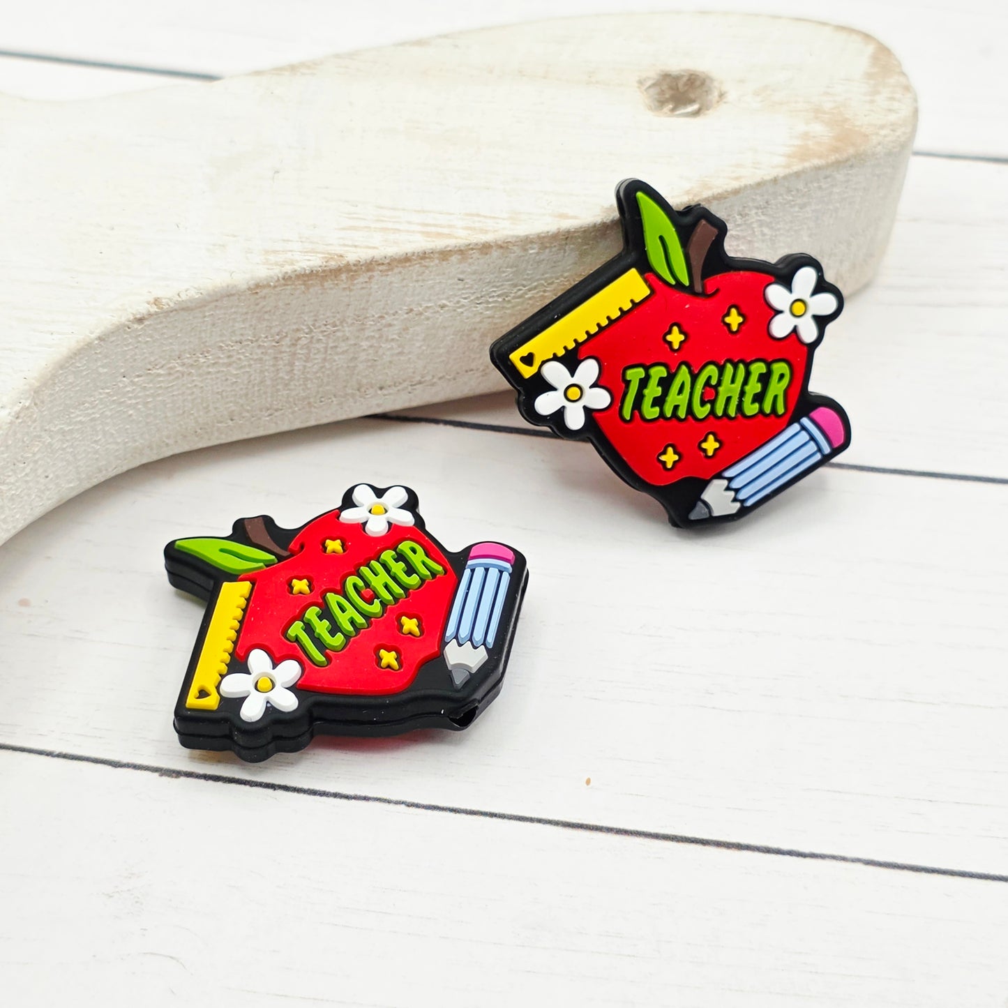 Teacher Apple Focal Beads
