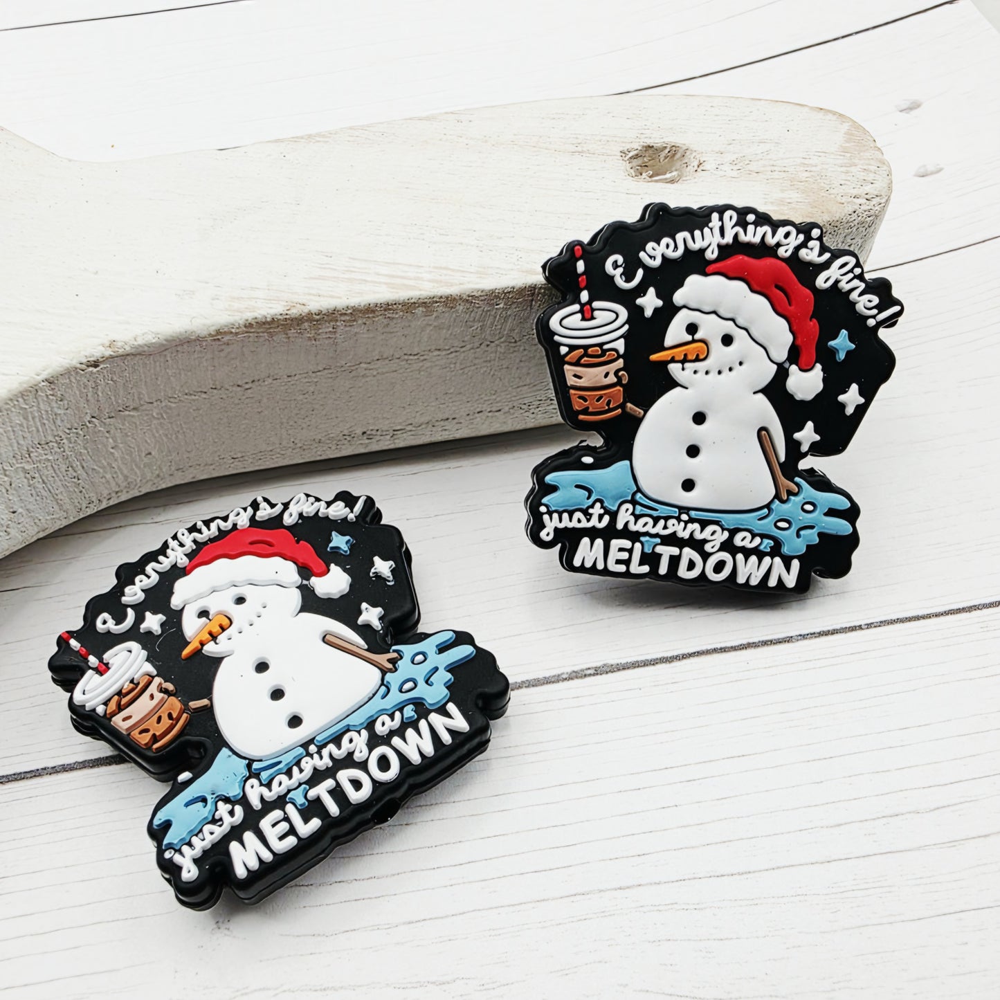 Snowman Meltdown Focal Beads