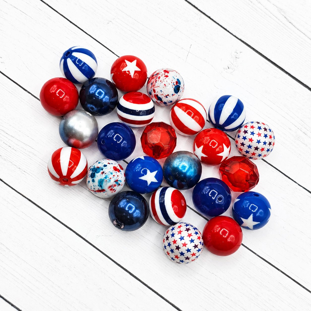 Stars & Stripes Bead Mix