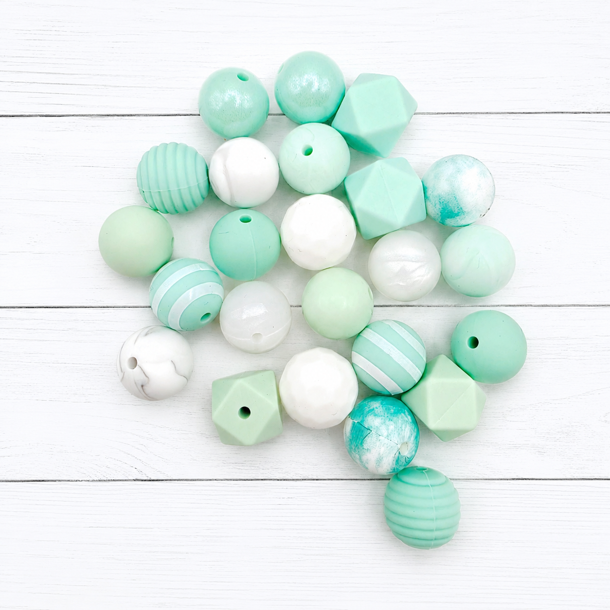 Mint Madness Silicone Bead Mix