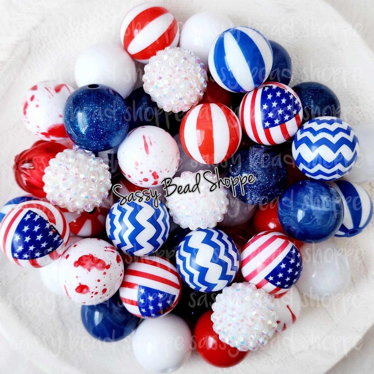 Proud To Be Bubblegum Bead Mix - Sassy Bead Shoppe