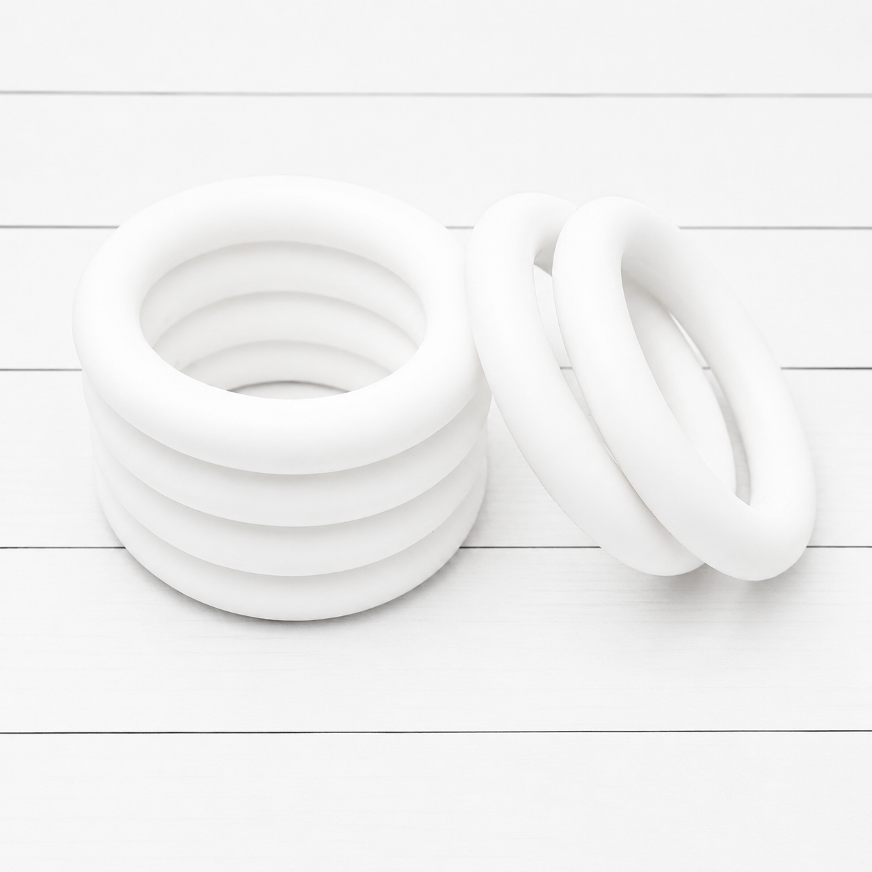 65mm White Silicone Ring
