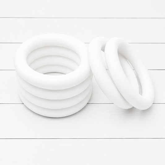 65mm White Silicone Ring