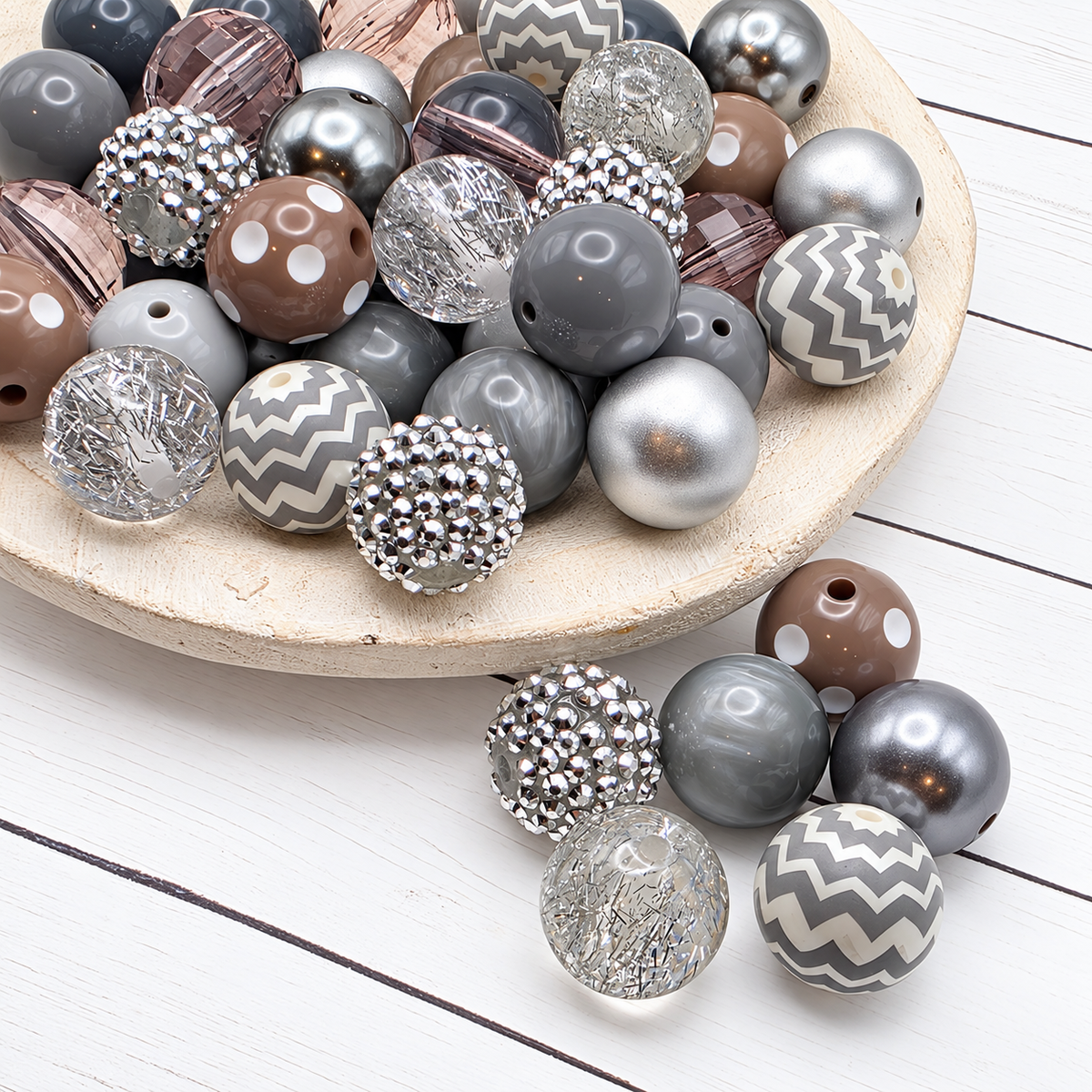 Giddy Gray Bead Mix