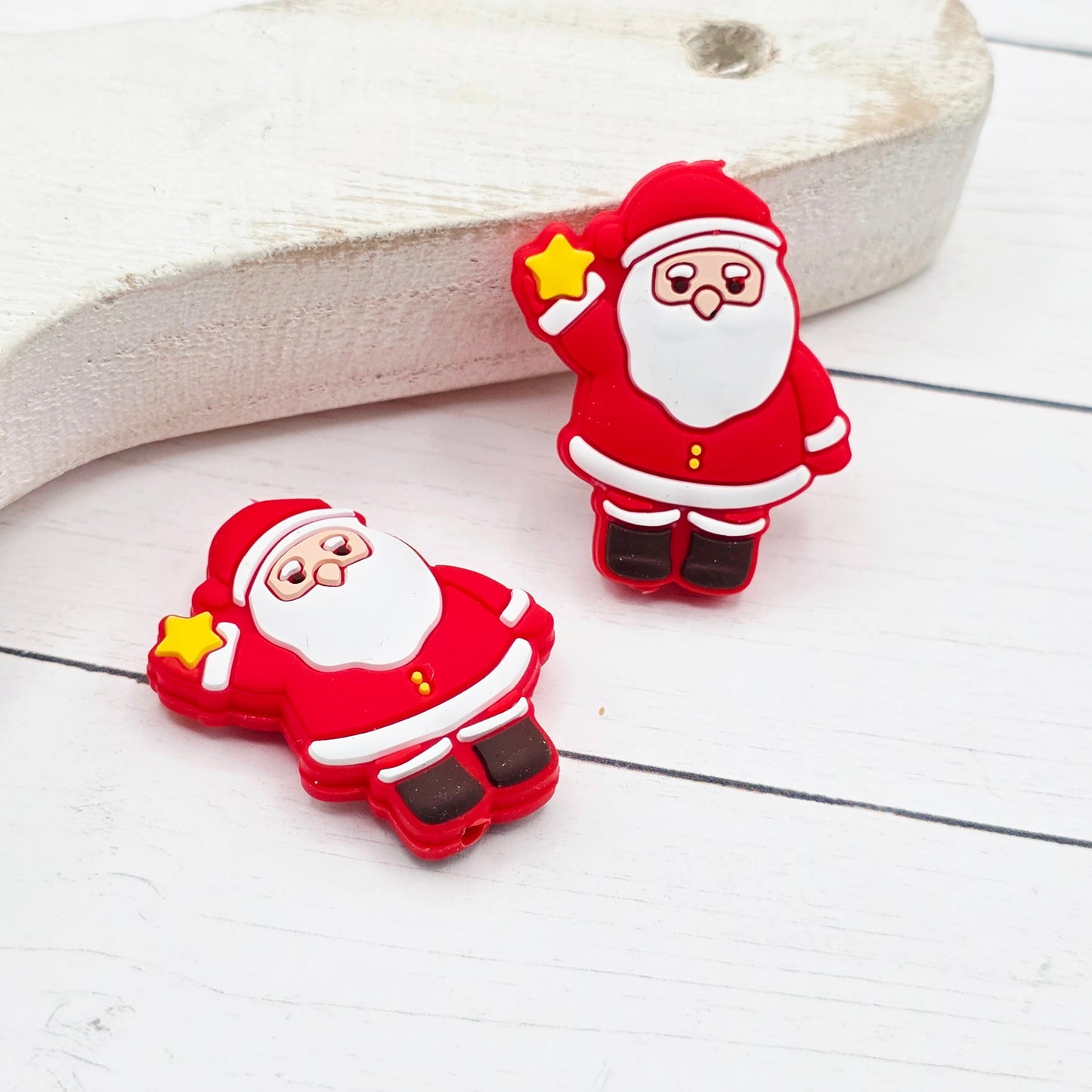 Santa with Star Focal Bead