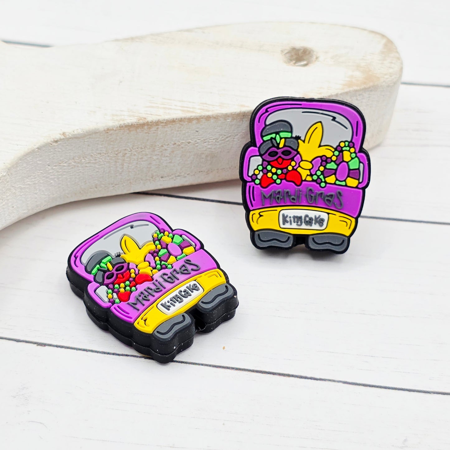 Mardi Gras Truck Focal Beads